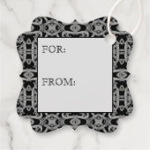 GOTHIC Extravagant Square Gift Tags Geschenkanhänger (Rückseite)