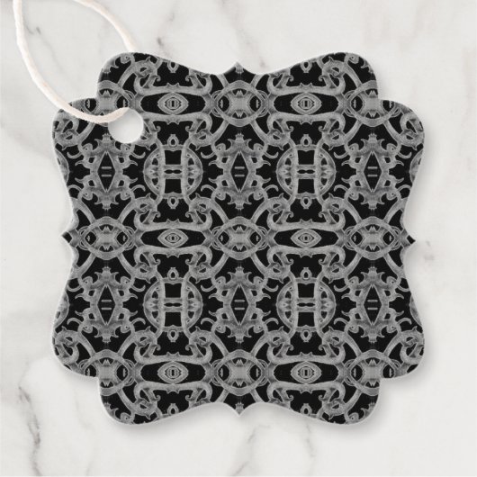 GOTHIC Extravagant Square Gift Tags Geschenkanhänger (Vorderseite)
