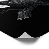 Gothic F-Caw-F Humor Funny Crow Poster (Ecke)