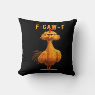 Gothic F-Caw-F Krähe Lustiger Humor Kissen