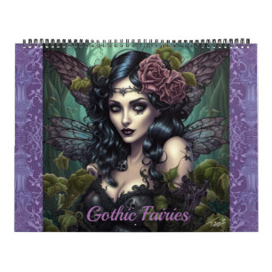 Gothic Fairies von Ivy and Bat Art Calendar Kalender