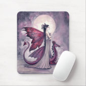 Gothic Fairy and Dragon Mousepad (Mit Mouse)