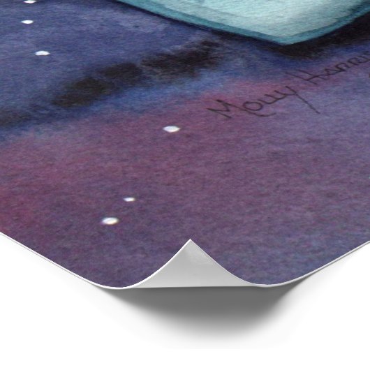 Gothic Fairy and Dragon Poster Molly Harrison (Ecke)