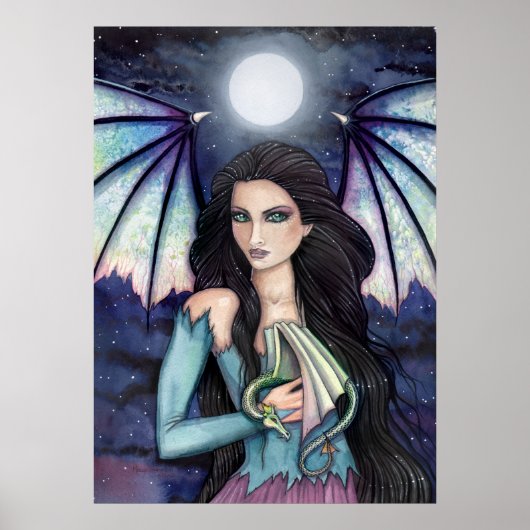Gothic Fairy and Dragon Poster Molly Harrison (Vorne)