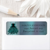 Gothic Fairy Aquamarin Gown | Deep Midnight Green (Insitu)