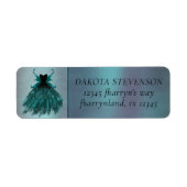 Gothic Fairy Aquamarin Gown | Deep Midnight Green (Vorne)