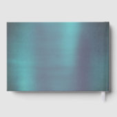 Gothic Fairy Aquamarin Gown | Deep Midnight Green Gästebuch (Rückseite)