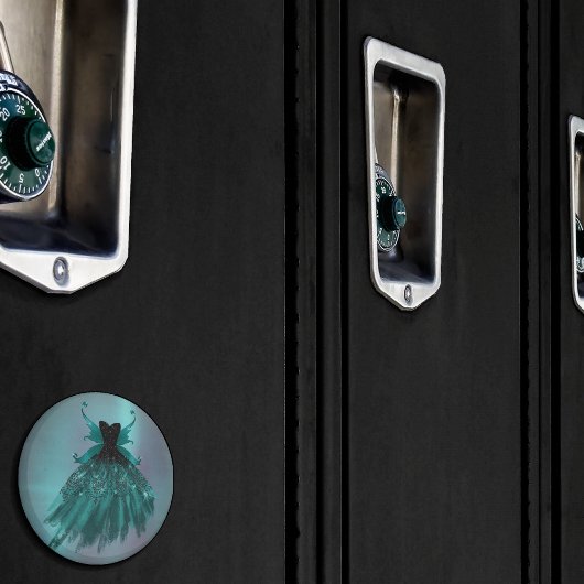 Gothic Fairy Aquamarin Gown | Deep Midnight Green Magnet