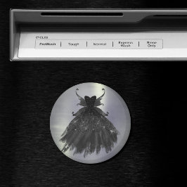 Gothic Fairy Black Gown | Vampy Glam Goth Sheen Magnet