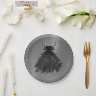 Gothic Fairy Black Gown   Vampy Glam Goth Sheen Pappteller