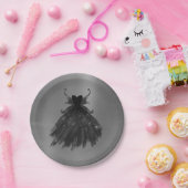 Gothic Fairy Black Gown | Vampy Glam Goth Sheen Pappteller (Party)