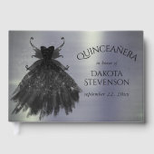 Gothic Fairy Black Gown | Vampy Goth Glam Sheen Gästebuch (Vorderseite)