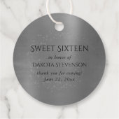 Gothic Fairy Black Gown | Vampy Goth Glam Sheen Geschenkanhänger (Rückseite)