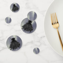 Gothic Fairy Black Gown | Vampy Goth Glam Sheen Konfetti