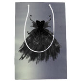 Gothic Fairy Black Gown | Vampy Goth Glam Sheen Mittlere Geschenktüte (Vorderseite)