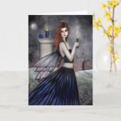 Gothic Fairy Card von Molly Harrison Karte (Gelbe Blume)