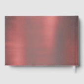 Gothic Fairy Crimson Gown | Deep Radiant Red Sheen Gästebuch (Rückseite)