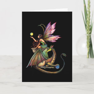 Gothic Fairy Dragon Card von Molly Harrison Karte