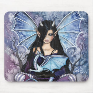 Gothic Fairy Dragon Mauspad von Molly Harrison