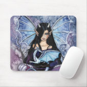 Gothic Fairy Dragon Mousepad von Molly Harrison (Mit Mouse)