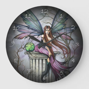 Gothic Fairy Fantasy Art Clock Große Wanduhr