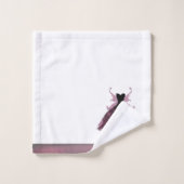 Gothic Fairy Fuchsia Gown | Punk Rock Pink Magenta Badhandtuch Set (Waschlappen)