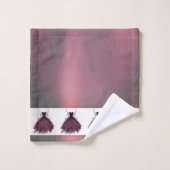 Gothic Fairy Fuchsia Gown | Punk Rock Pink Magenta Badhandtuch Set (Waschlappen)