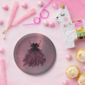 Gothic Fairy Fuchsia Gown | Punk Rock Pink Magenta Pappteller (Party)