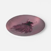 Gothic Fairy Fuchsia Gown | Punk Rock Pink Magenta Pappteller (Schrägansicht)