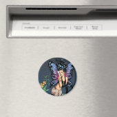 Gothic Fairy Grave sitzend mit Tränen von Al Rio Magnet (In Situ (Geschirrspüler))