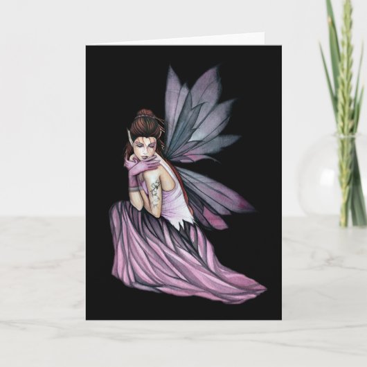 Gothic Fairy Greeting Card von Molly Harrison Karte (Vorderseite)