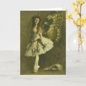 Gothic Fairy Greetings Card Karte (Gelbe Blume)