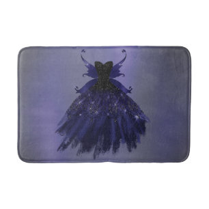 Gothic Fairy Indigo Gown Deep Royal Lila Sheen Badematte