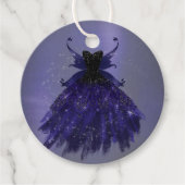 Gothic Fairy Indigo Gown | Deep Royal Lila Sheen Geschenkanhänger (Vorderseite)