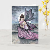 Gothic Fairy Moon Card von Molly Harrison Karte (Gelbe Blume)