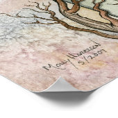 Gothic Fairy Moon Celestial Poster Print (Ecke)