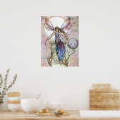 Gothic Fairy Moon Celestial Poster Print (Küche)