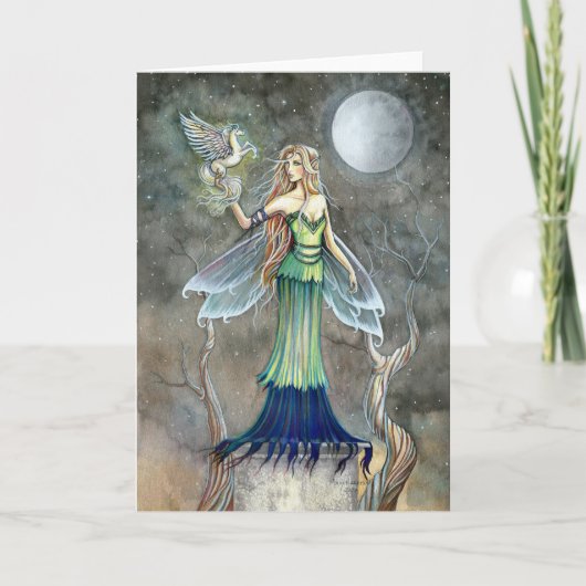 Gothic Fairy Pegasus Card ~ Leere Karte (Vorderseite)