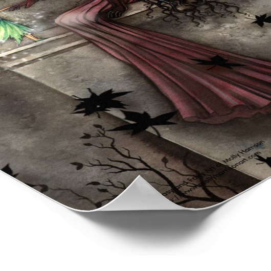 Gothic Fairy Poster Fantasy Art Print (Ecke)