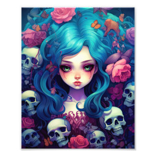 Gothic Fairy Skull Fotodruck