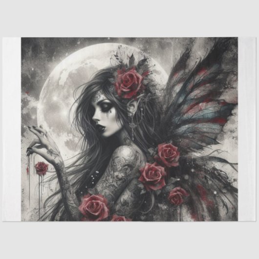 Gothic Fairy Tissue Seidenpapier (Vorderseite)