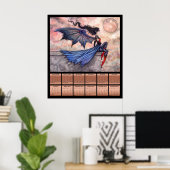 Gothic Fairy Vampire 2012 Kalenderposter Poster (Heimbüro)