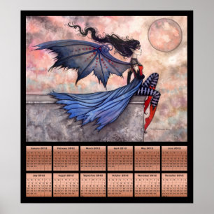 Gothic Fairy Vampire 2012 Kalenderposter Poster