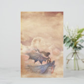 Gothic Fairy Vampire in Clouds Stationary Briefpapier (Stehend Vorderseite)