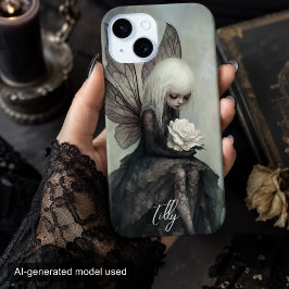 Gothic Fairy & White Rose | Custom Dark Fantasy Case-Mate iPhone Hülle