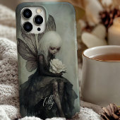 Gothic Fairy & White Rose | Custom Dark Fantasy Case-Mate iPhone Hülle