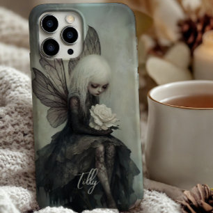 Gothic Fairy & White Rose   Custom Dark Fantasy Case-Mate iPhone Hülle