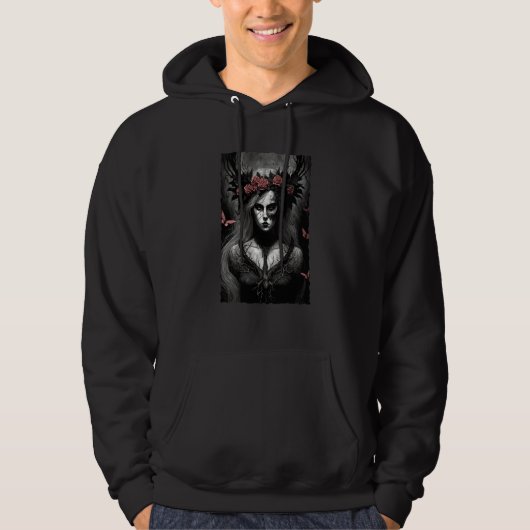 Gothic Fairycore Aesthetic Dark Horror Grunge Hoodie (Vorderseite)