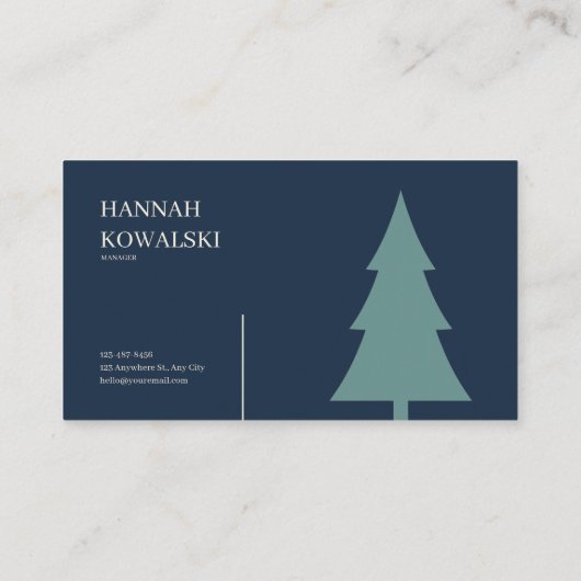 Gothic Fairytale Crescent Moon Lake Floral Visitenkarte (Rückseite)