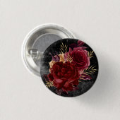 Gothic Fall Rosen | Knopf Button (Vorne & Hinten)